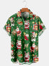 Men's Christmas Funny Graphic Short Sleeve Hawaiian Shirt